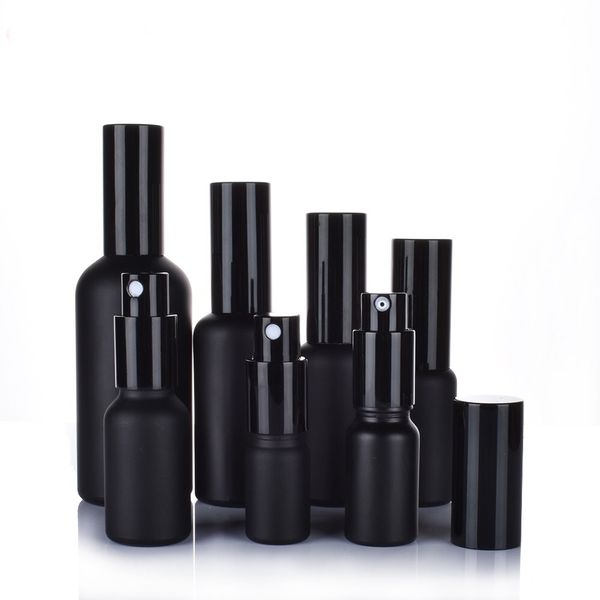 matte black glass essential oil perfume packing bottles with fine mist sprayer/lotion pump
matte black glass essential oil perfume packing bottles with fine mist sprayer/lotion pump