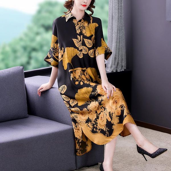 casual dresses loose floral 4xl plus size midi dress 2021 summer vintage print mulberry silk elegant bodycon party women vestidos, Black;gray
casual dresses loose floral 4xl plus size midi dress 2021 summer vintage print mulberry silk elegant bodycon party women vestidos, Black;gray
