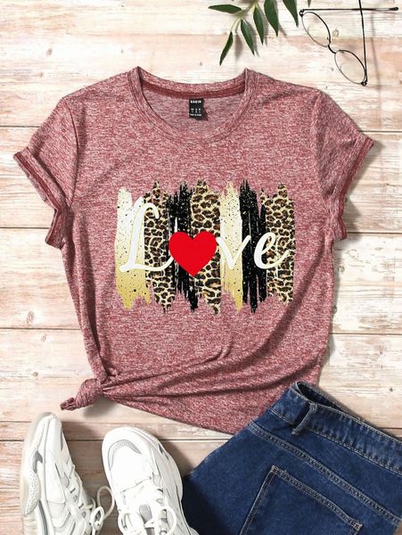 brush & letter graphic tee y5mf#, White