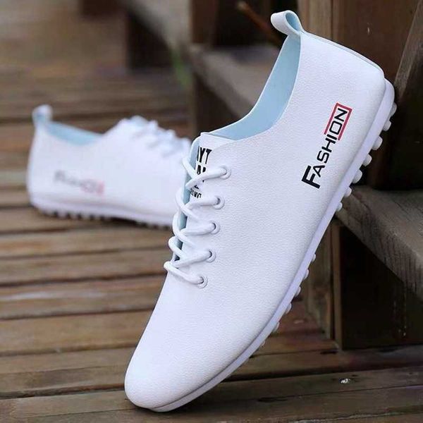 men's sho doudou 2021 spring small white trend leather british casual men