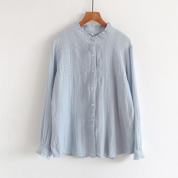 women's blouses & shirts 2021 women shirt spring autumn embroidered loose long-sleeved cotton fashion casual for, White
women's blouses & shirts 2021 women shirt spring autumn embroidered loose long-sleeved cotton fashion casual for, White