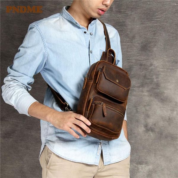 waist bags vintage genuine leather men's chest bag multi-pocket daily sport brown shoulder messenger
waist bags vintage genuine leather men's chest bag multi-pocket daily sport brown shoulder messenger