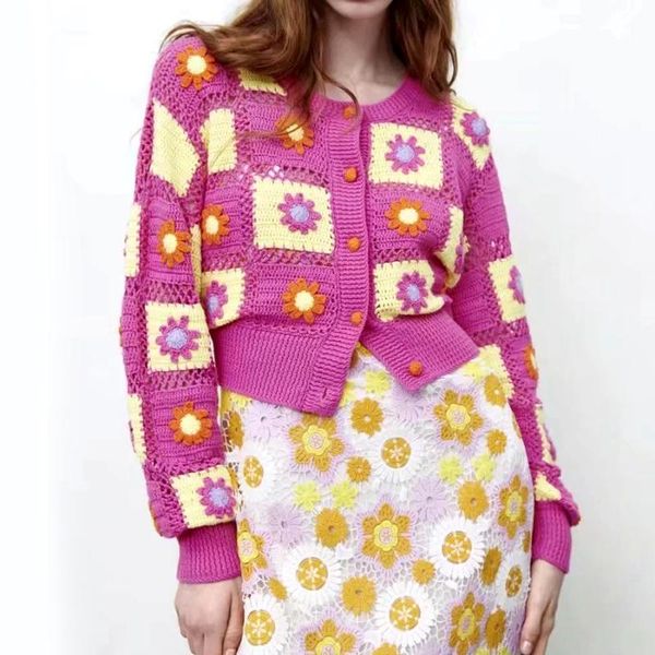 women's knits & tees gypsylady plaid check knitted sweater cardigan pink autumn cropped women cardigans long sleeve y2k boho outwear, White
women's knits & tees gypsylady plaid check knitted sweater cardigan pink autumn cropped women cardigans long sleeve y2k boho outwear, White