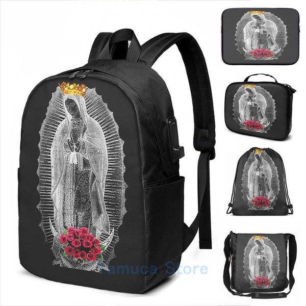 backpack funny graphic print our lady of guadalupe virgin mary mexico usb charge men school bags women bag travel laptop
backpack funny graphic print our lady of guadalupe virgin mary mexico usb charge men school bags women bag travel laptop