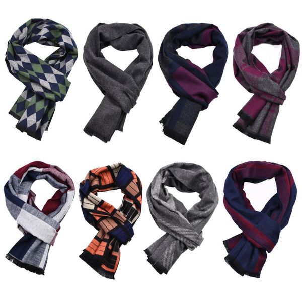 scarves men plaid stripe autumn winter fashion male warm tassels long cashmere-like scarf cravat 180*30cm, Blue;gray
scarves men plaid stripe autumn winter fashion male warm tassels long cashmere-like scarf cravat 180*30cm, Blue;gray
