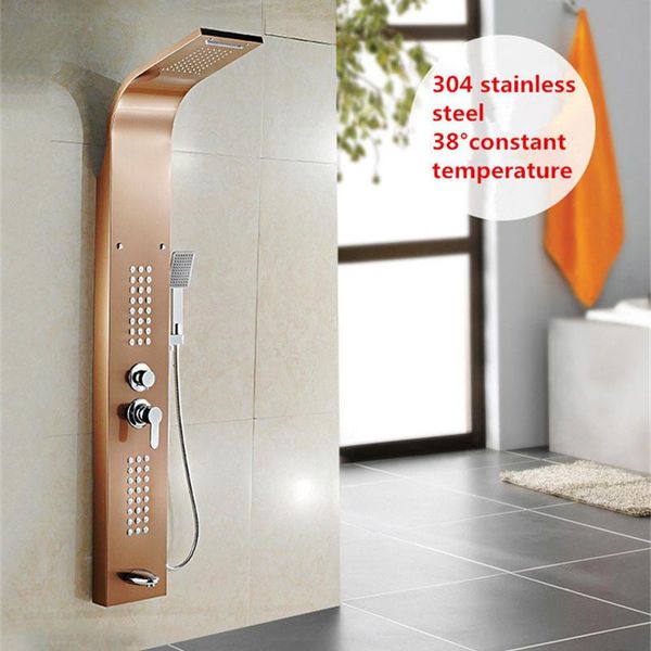 thermostatic rainfall shower panel faucet 304 stainless steel massage column tap wall mounted digital temperature screen bathroom sets
thermostatic rainfall shower panel faucet 304 stainless steel massage column tap wall mounted digital temperature screen bathroom sets