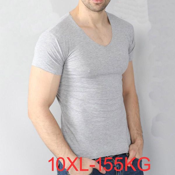 men's t-shirts big modal t-shirt large size 8xl 10xl 155kg short sleeve v neck loose casual black gray white, White;black
men's t-shirts big modal t-shirt large size 8xl 10xl 155kg short sleeve v neck loose casual black gray white, White;black