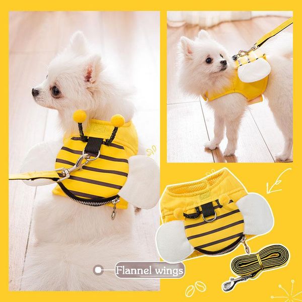 dog collars & leashes creative cute bee vest cat leash chest strap pet supplies teddy chihuahua chain puppy harness
dog collars & leashes creative cute bee vest cat leash chest strap pet supplies teddy chihuahua chain puppy harness