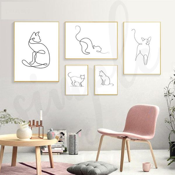 paintings cute cat sitting gesture poster line draw animals picture print minimalist wall art home decor canvas painting for bedroom
paintings cute cat sitting gesture poster line draw animals picture print minimalist wall art home decor canvas painting for bedroom
