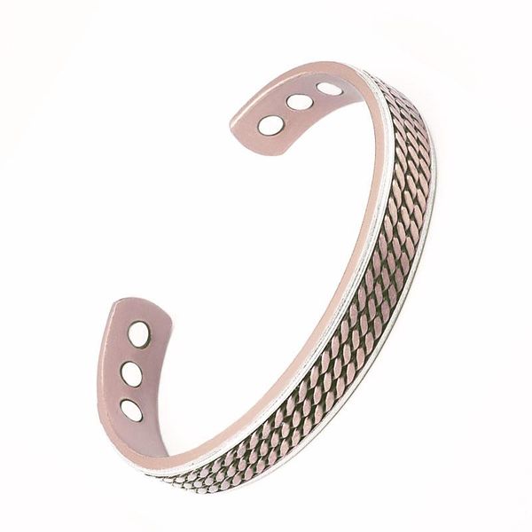 bangle red copper color button pattern bracelet promoting blood circulation magnetic health, Black
bangle red copper color button pattern bracelet promoting blood circulation magnetic health, Black