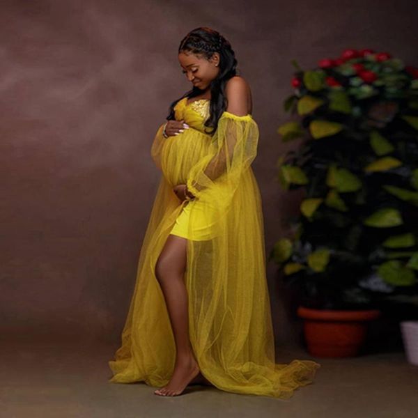 casual dresses arrival yello tulle flowers maternity dress to po shoot off shoulder see thru long pregnant women gowns baby shower, Black;gray
casual dresses arrival yello tulle flowers maternity dress to po shoot off shoulder see thru long pregnant women gowns baby shower, Black;gray
