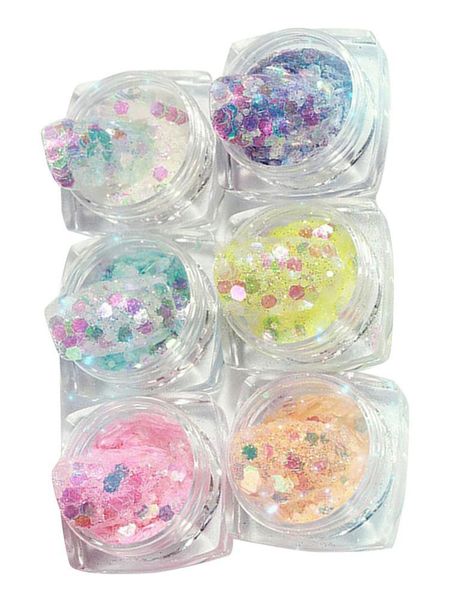 nail art decorations 6pcs/set shiny luminous glitter powder glow in the dark sequins for diy design decor, Silver;gold
nail art decorations 6pcs/set shiny luminous glitter powder glow in the dark sequins for diy design decor, Silver;gold