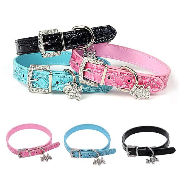 pet lovely alloy rhinestone inlaid buckle chain crocodile grain pu leather belt dog collar collars & leashes
pet lovely alloy rhinestone inlaid buckle chain crocodile grain pu leather belt dog collar collars & leashes