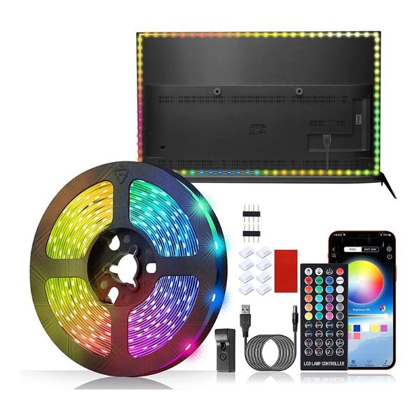 strips infrared remote control led strip bluetooth-compatible smart rgb light band tv outdoor camping home bathroom lamp tape decor
strips infrared remote control led strip bluetooth-compatible smart rgb light band tv outdoor camping home bathroom lamp tape decor
