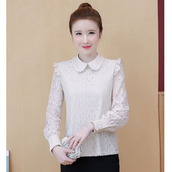 dress blouses autumn female long sleeve lace shirt solid color stitching women blouse blusas, White
dress blouses autumn female long sleeve lace shirt solid color stitching women blouse blusas, White