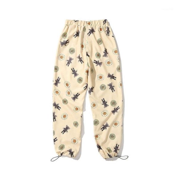 men sports pants bear pattern casual jogging hip hop drawstring tie foot sweatpants fashion joggers trousers 2021 men's, Black
men sports pants bear pattern casual jogging hip hop drawstring tie foot sweatpants fashion joggers trousers 2021 men's, Black