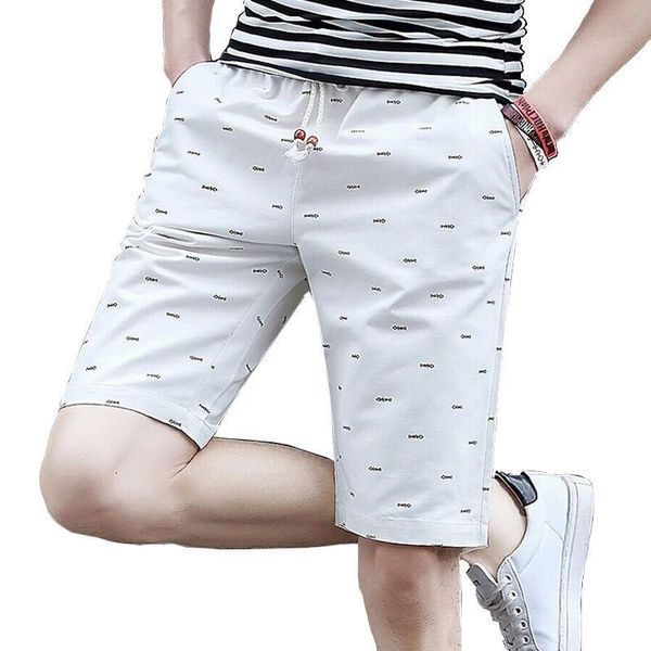 men's shorts 2021 latest summer casual cotton fashion style home, White;black
