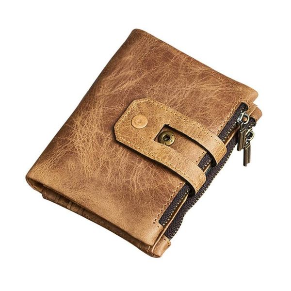 wallets men vintage genuine leather zipper coin purse short wallet business card cash holder, Red;black
wallets men vintage genuine leather zipper coin purse short wallet business card cash holder, Red;black