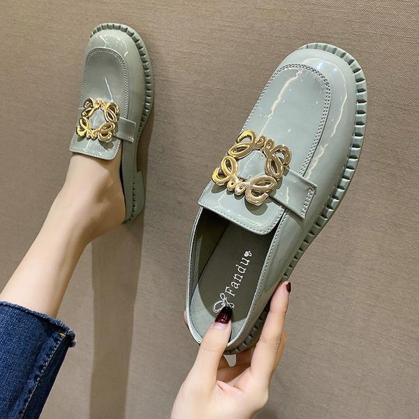 women slippers fashion slip on ladies square heel casual shoes no heels woman holiday beach footwear patent leather female, Black
women slippers fashion slip on ladies square heel casual shoes no heels woman holiday beach footwear patent leather female, Black