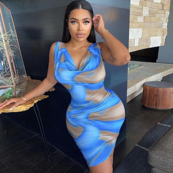 casual dresses elegant tie dye print sleeveless mini dress women v neck bodycon evening party club short 2021 summer streetwear, Black;gray
casual dresses elegant tie dye print sleeveless mini dress women v neck bodycon evening party club short 2021 summer streetwear, Black;gray