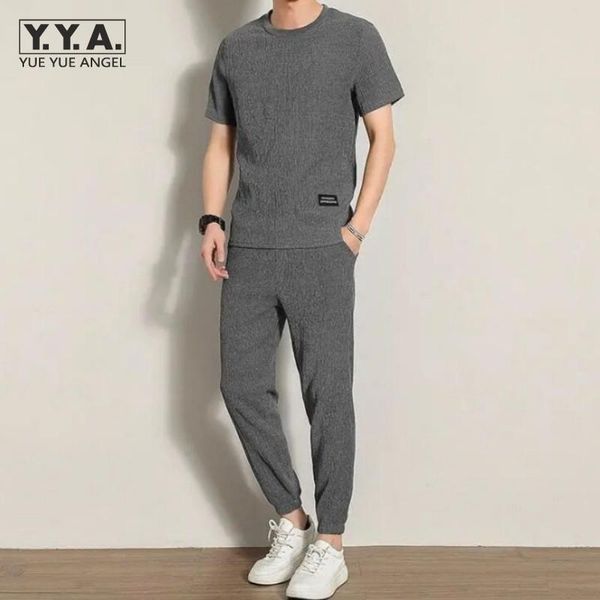 men's tracksuits mens tracksuit summer loungewear two piece set loose plus size 4xl short sleeve t shirt ankle length pants matching ou, Gray
men's tracksuits mens tracksuit summer loungewear two piece set loose plus size 4xl short sleeve t shirt ankle length pants matching ou, Gray