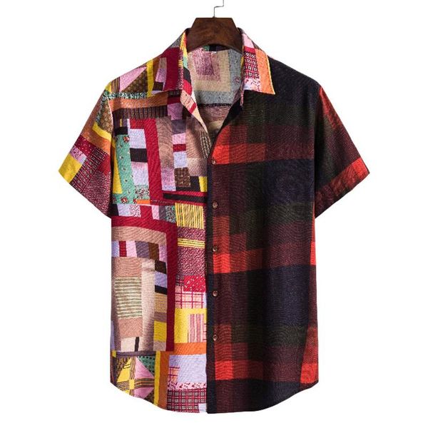 men's casual shirts mens summer printed cotton-linen short sleeve hawaiian ethnic style wild 2021 clothes, White;black
men's casual shirts mens summer printed cotton-linen short sleeve hawaiian ethnic style wild 2021 clothes, White;black