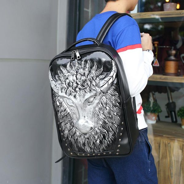 backpack 3d animal men's pu personality chic cool cow head lapbag
backpack 3d animal men's pu personality chic cool cow head lapbag