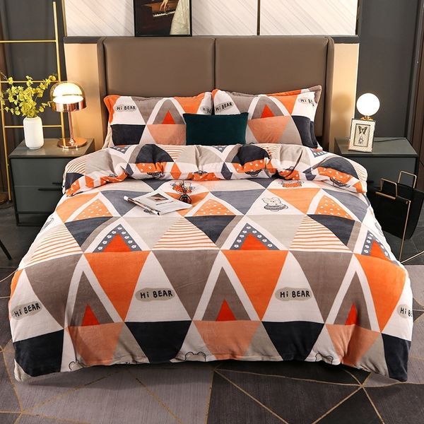 four piece baby coral flannel double-sided quilt cover on thickened milk veet bed in winter
four piece baby coral flannel double-sided quilt cover on thickened milk veet bed in winter