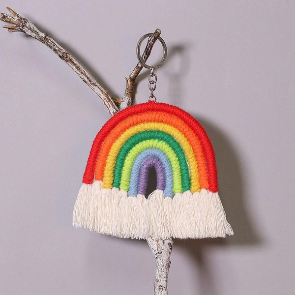keychains gift key chain craft rainbow hanging ornament pendant fashion wedding tassels home decor rope woven car interior colorful, Silver
keychains gift key chain craft rainbow hanging ornament pendant fashion wedding tassels home decor rope woven car interior colorful, Silver