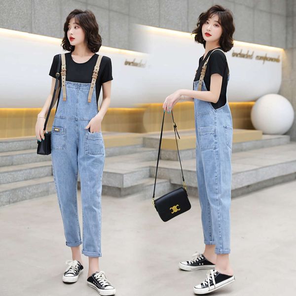 summer women's wear spring cowboy suspenders age reduction loose style two-piece set cowboy, Blue
summer women's wear spring cowboy suspenders age reduction loose style two-piece set cowboy, Blue