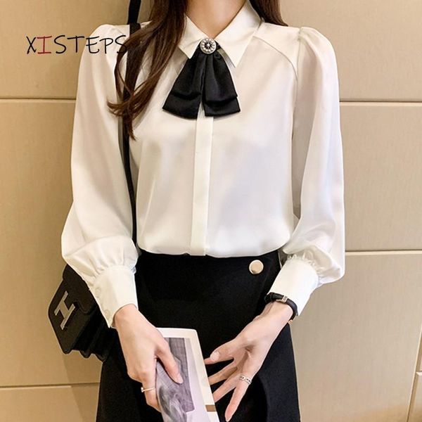 women's blouses & shirts chiffon women 2021 spring autumn female bow tie collar white ladies office work wear femme elegant
women's blouses & shirts chiffon women 2021 spring autumn female bow tie collar white ladies office work wear femme elegant