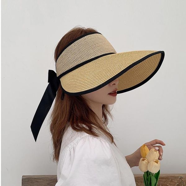 summer straw hats for women beach hat empty female sun uv protection foldable chapeau girl bowknot cap wide brim, Blue;gray
summer straw hats for women beach hat empty female sun uv protection foldable chapeau girl bowknot cap wide brim, Blue;gray