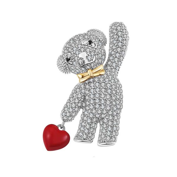 new valentine's day gift cartoon animal bear versatile temperament lady brooch, Gray
new valentine's day gift cartoon animal bear versatile temperament lady brooch, Gray