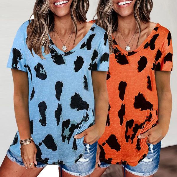 women's t-shirt women casual soft tee shirts harajuku leopard v neck woman tshirts female mujer camisetas long sleeve loose top, White
women's t-shirt women casual soft tee shirts harajuku leopard v neck woman tshirts female mujer camisetas long sleeve loose top, White