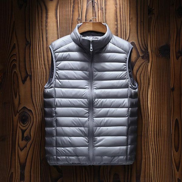 winter spring fashion men stand collar solid color light warm waistcoat korean style leisure pockets trendy vest, Black;white
winter spring fashion men stand collar solid color light warm waistcoat korean style leisure pockets trendy vest, Black;white