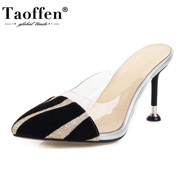 taoffen plus size 33-43 women sandals summer daily shoes leather pattern pointed toe thin heel slip on slippers, Black
taoffen plus size 33-43 women sandals summer daily shoes leather pattern pointed toe thin heel slip on slippers, Black