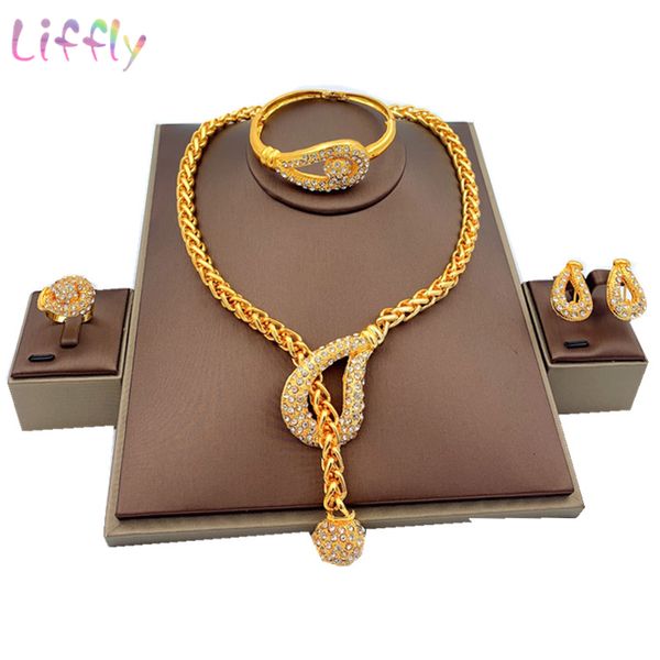 jewelry sets liffly luxury dubai gold for women wedding african beads necklace earrings bracelet ring indian bridal set, Black
jewelry sets liffly luxury dubai gold for women wedding african beads necklace earrings bracelet ring indian bridal set, Black