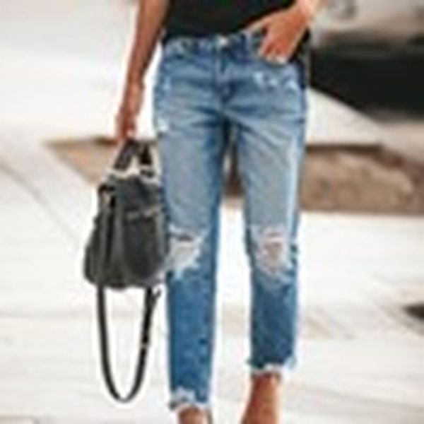 women's jeans donsignet 2021 summer korean version clothing loose high waist ripped wide legs casual for women, Blue
women's jeans donsignet 2021 summer korean version clothing loose high waist ripped wide legs casual for women, Blue