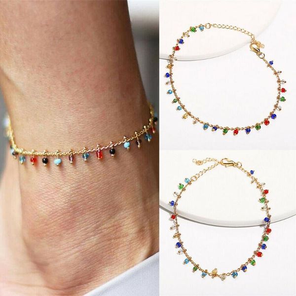 anklets colorful crystal ankle bracelet women anklet adjustable chain foot beach jewelry, Red;blue
anklets colorful crystal ankle bracelet women anklet adjustable chain foot beach jewelry, Red;blue