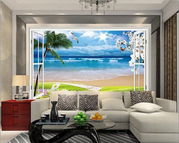 wallpapers papel de parede 3d large mural wallpaper window beach sea palm hut holiday backdrop custom po for walls
wallpapers papel de parede 3d large mural wallpaper window beach sea palm hut holiday backdrop custom po for walls