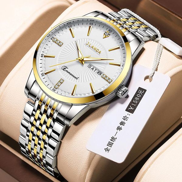 wristwatches luxury fashion men's watch jlanda brand waterproof date steel strap clock luminous sports men quartz casual watches, Slivery;brown
wristwatches luxury fashion men's watch jlanda brand waterproof date steel strap clock luminous sports men quartz casual watches, Slivery;brown
