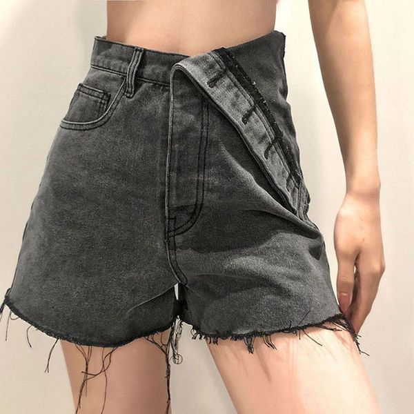 women's shorts western style fashion trend summer 2021 high waist irregular cowboy casual solid color design simple, White;black
women's shorts western style fashion trend summer 2021 high waist irregular cowboy casual solid color design simple, White;black