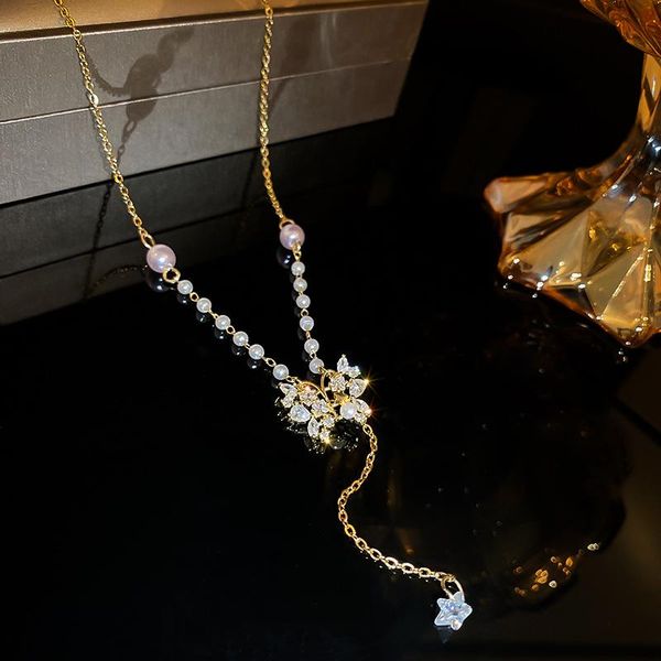 chokers minar korea fashion bling cz zirconia butterfly necklace for women simulation pearl temperament jewellery, Golden;silver
chokers minar korea fashion bling cz zirconia butterfly necklace for women simulation pearl temperament jewellery, Golden;silver