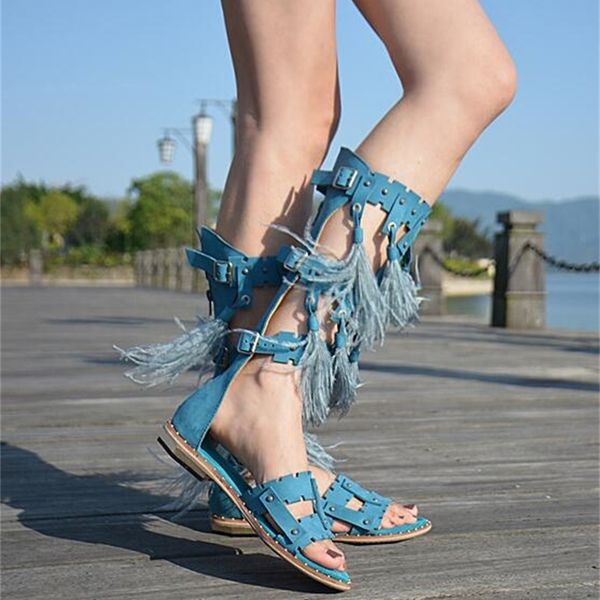 sandals summer fashion style bohemia women knee high gladiator open foot ladies decorate shoe plans size 40 s4n9, Black
sandals summer fashion style bohemia women knee high gladiator open foot ladies decorate shoe plans size 40 s4n9, Black