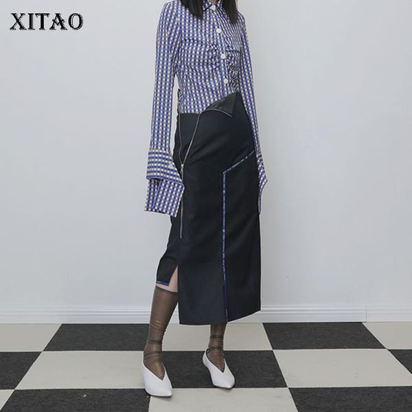 skirts xitao asymmetry zipper stitching skirt women fashion personality long streetwear autumn winter wild clothes xj2281, Black
skirts xitao asymmetry zipper stitching skirt women fashion personality long streetwear autumn winter wild clothes xj2281, Black