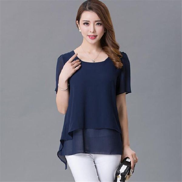 women's blouses & shirts spring women chiffon shirt summer fashion solid elegant lady short sleeve casual blouse blusa, White
women's blouses & shirts spring women chiffon shirt summer fashion solid elegant lady short sleeve casual blouse blusa, White