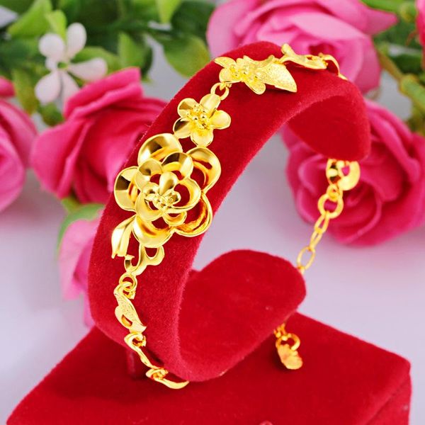 link, chain not fade 18k gold color bracelets for women fine pulseira feminina pulseras plata de ley mujer bizuteria gemstone, Black
link, chain not fade 18k gold color bracelets for women fine pulseira feminina pulseras plata de ley mujer bizuteria gemstone, Black