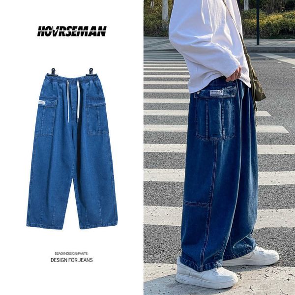 men's jeans wide leg mens autumn spring big pockets hip hop streetwear loose straight baggy denim pants male -5xl 30q6, Blue
men's jeans wide leg mens autumn spring big pockets hip hop streetwear loose straight baggy denim pants male -5xl 30q6, Blue
