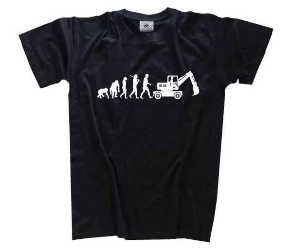 standard édition conducteur de pelle bagger chantier evolution t-shirt, White;black
standard édition conducteur de pelle bagger chantier evolution t-shirt, White;black
