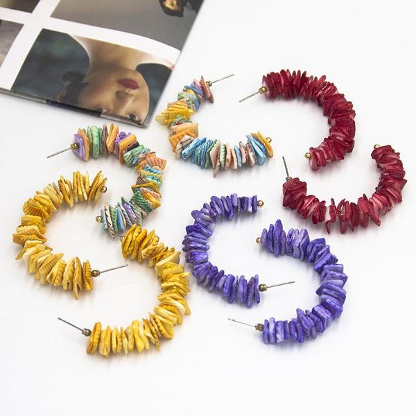 colorful bead shell hoop earring bohemian fashion maxi statement beach circle geometric women jewelry accessories & huggie, Golden;silver
colorful bead shell hoop earring bohemian fashion maxi statement beach circle geometric women jewelry accessories & huggie, Golden;silver
